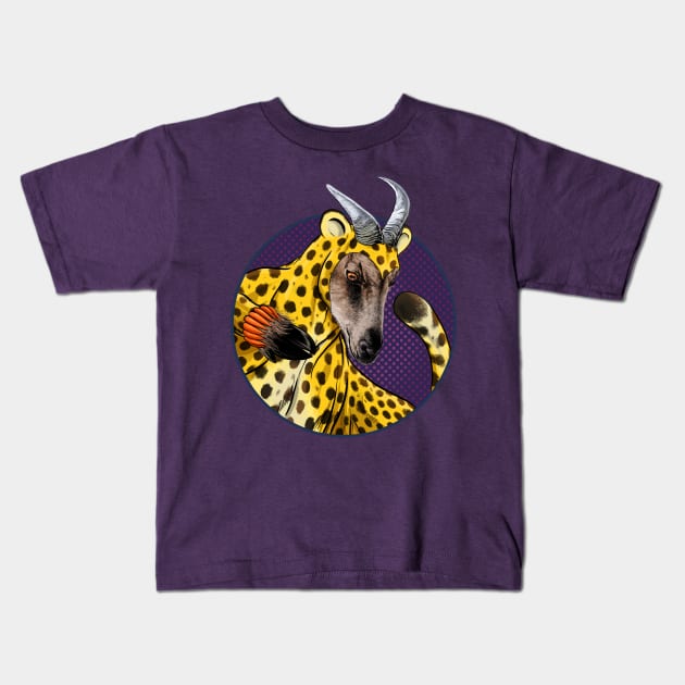 Cheetahr Kids T-Shirt by ThirteenthFloor
